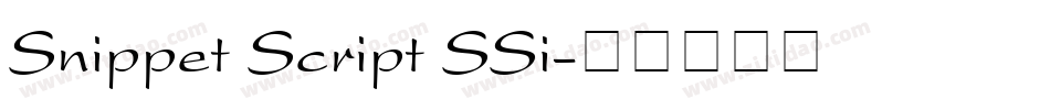 Snippet Script SSi字体转换